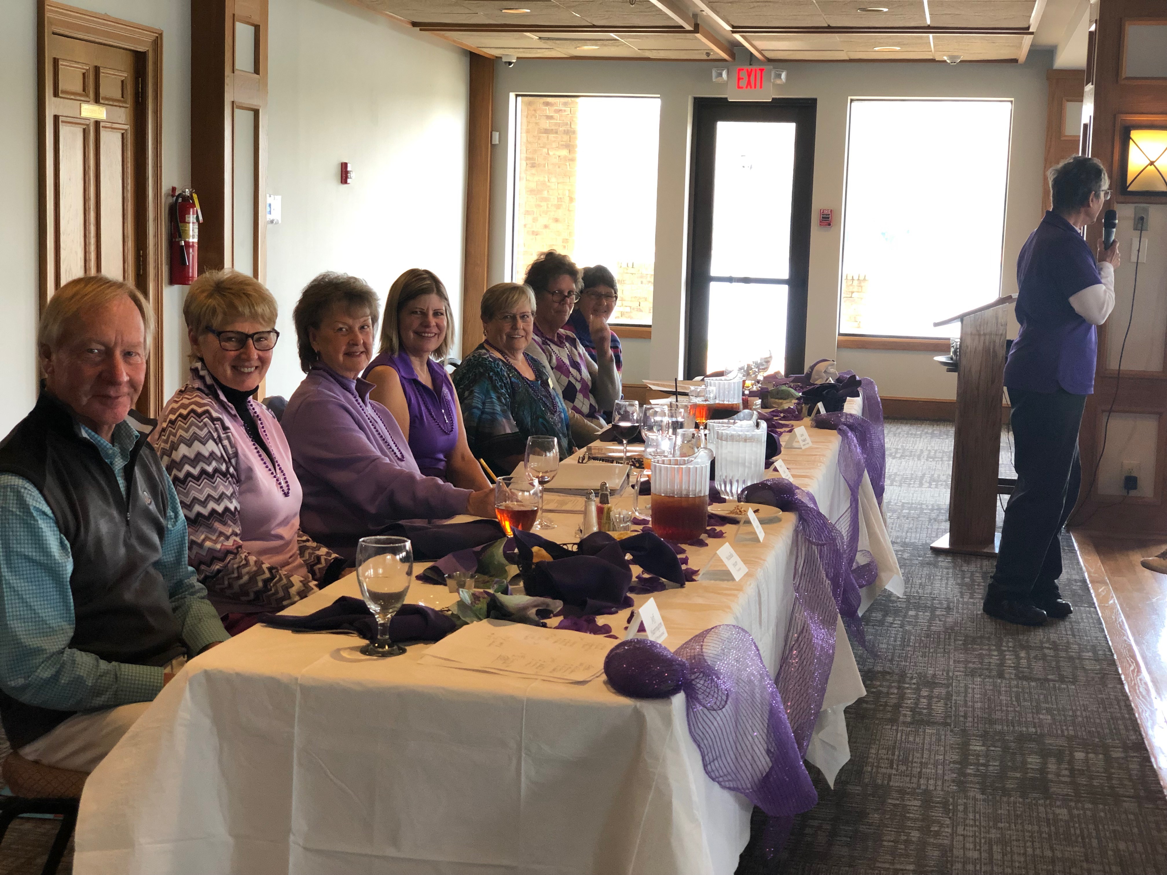 Head Table at April Membership Meeting